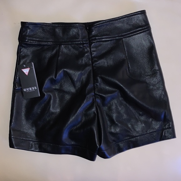 Guess Faux Leather Black Short Size XS - Picture 2 of 4